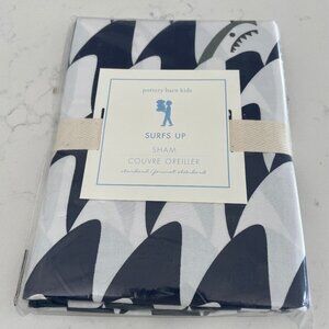 Pottery Barn Kids Surfs Up Standard Wave Print 100% Cotton Pillow Sham Sz OS